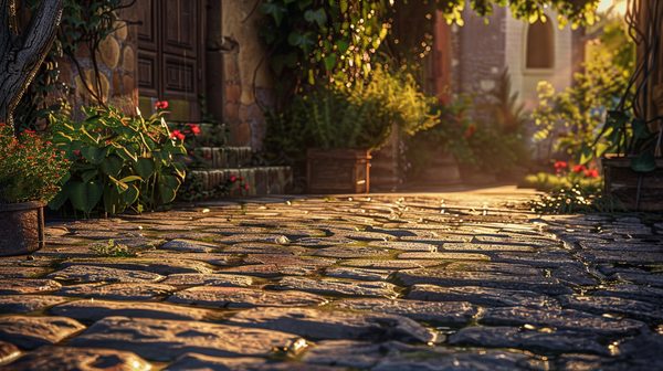 Choisir le pavé en grès ancien pour un aménagement paysager unique